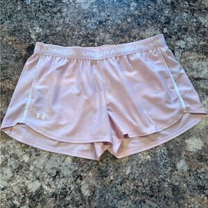 Under Armour Women's Light Pink Athletic Shorts